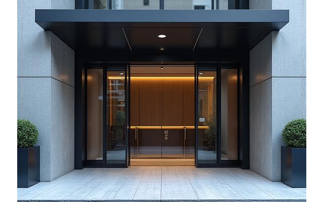 銀座のビル地下にあるワークショップ入り口