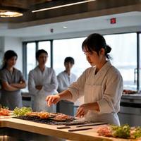 銀座料理教室の様子