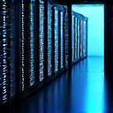 厳重なサーバー室の物理的セキュリティを示す画像: ドアロック、監視カメラ